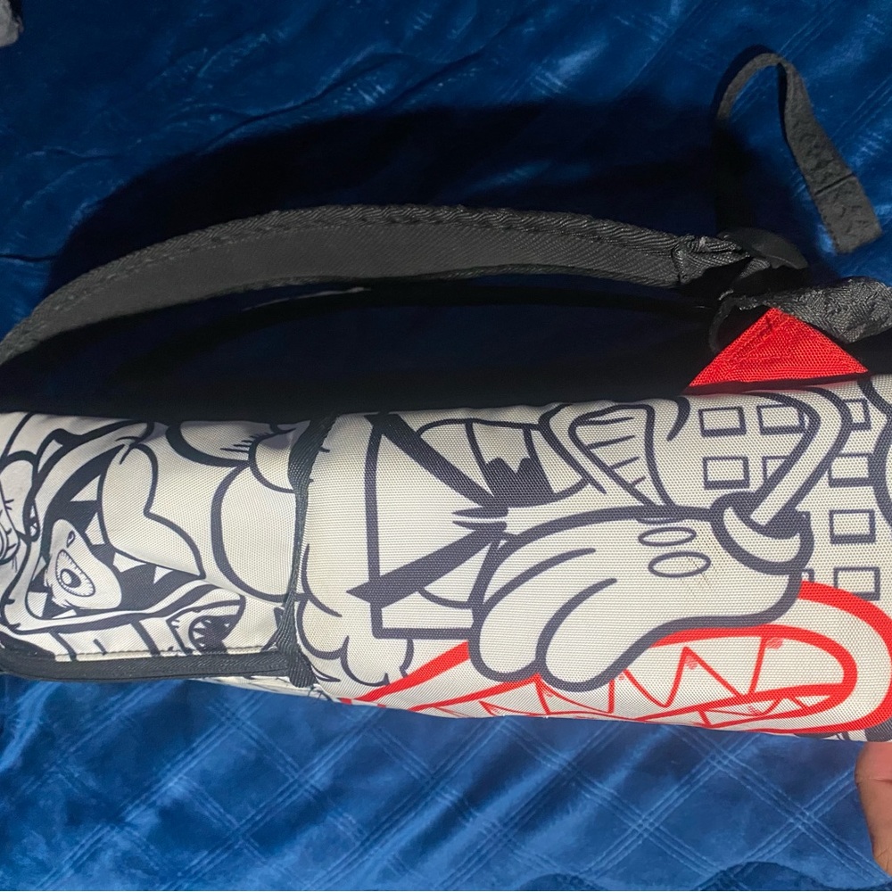 Sprayground Black and Red Graphic Skull Backpack - Picture 5 of 5